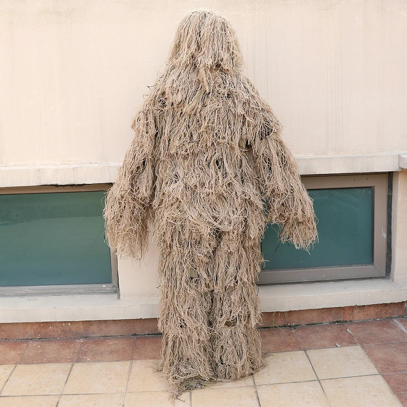 3D трава Ghillie костюм Снайпер Военная Тактическая камуфляжная одежда охотничий костюм армейская охотничья одежда птичий костюм
