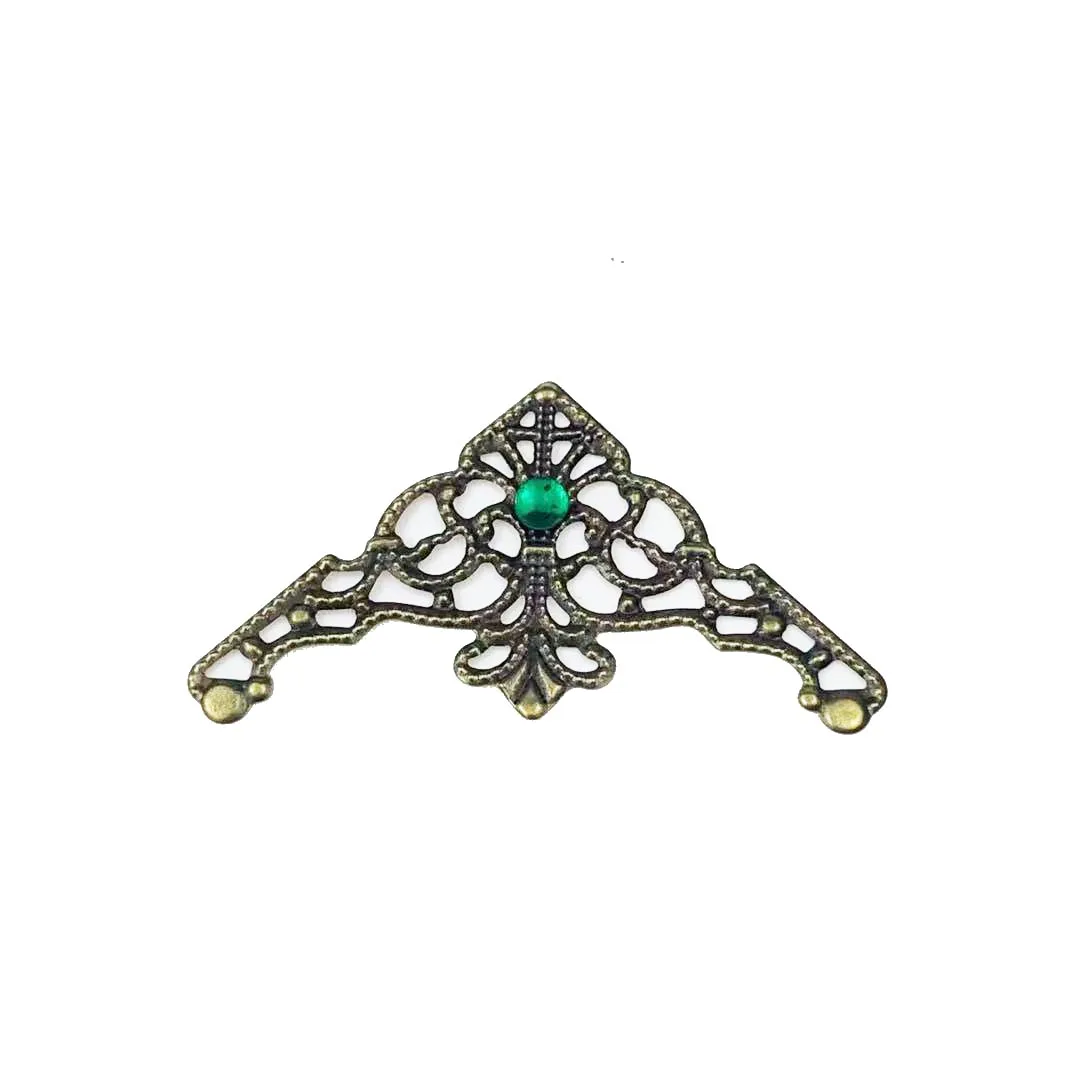 20 шт. 58 мм филигрань Triangl обертывания металлические подвески украшение для