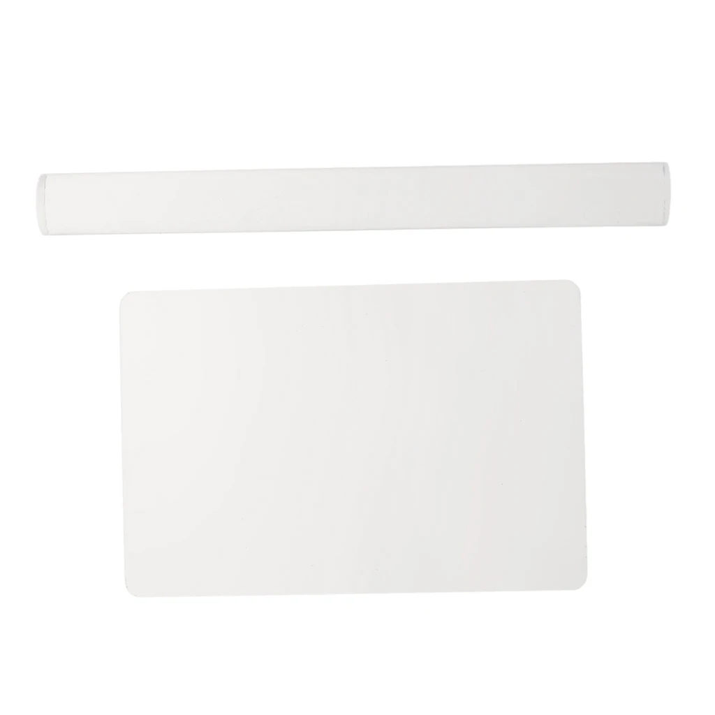 

2Pcs Acrylic Clear Roller Rolling Pin W/ Sheet Backing Board Polymer Clay Tools