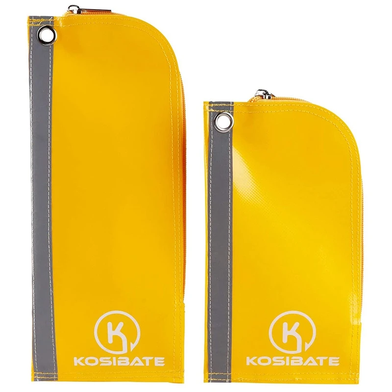 

Сумка на молнии для инструментов WESSLECO, универсальная сумка на молнии из ПВХ, вместительные сумки для хранения, 2 шт., желтого цвета