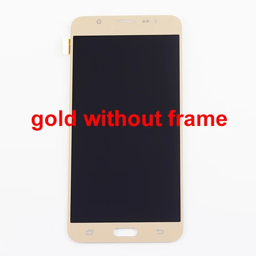 Gold without frame Для samsung Galaxy J7 lcd J710 SM J710F J710FN J710M J710H J710A DS lcd дисплей+ кодирующий преобразователь сенсорного экрана в сборе рамка - Цвет: Gold without frame
