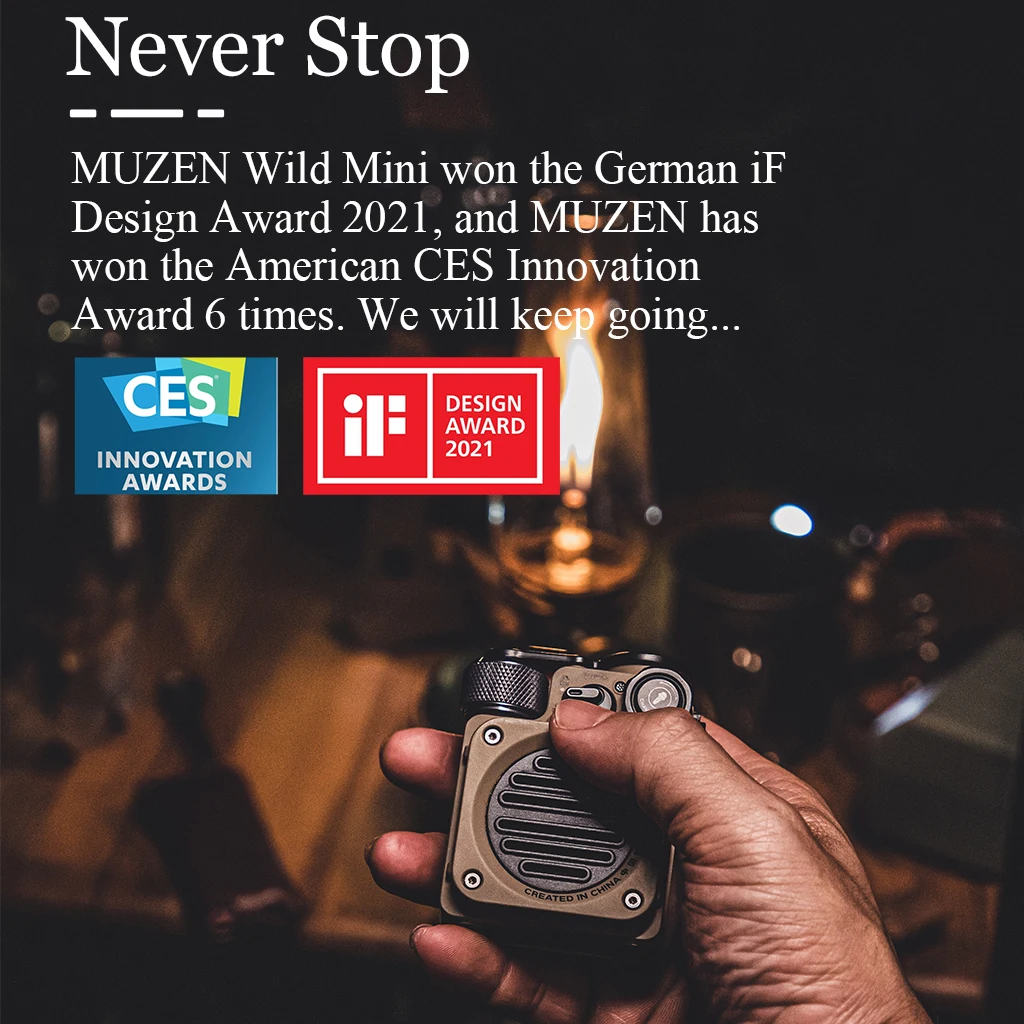 Ceny MUZEN Wild Mini Bluetooth 5.0 Głośnik Bezprzewodowy Wodoodporna Podróż Na Zewnątrz Sztuka Retro Prezent Urodzinowy Kreatywny Prezent Na Boże Narodzenie