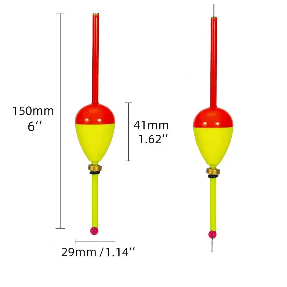 

50% Discounts Hot! Fishing Floats Visible Multifunction EVA Foam Red Yellow Bold Seafishing Float Set for Fishing Lover