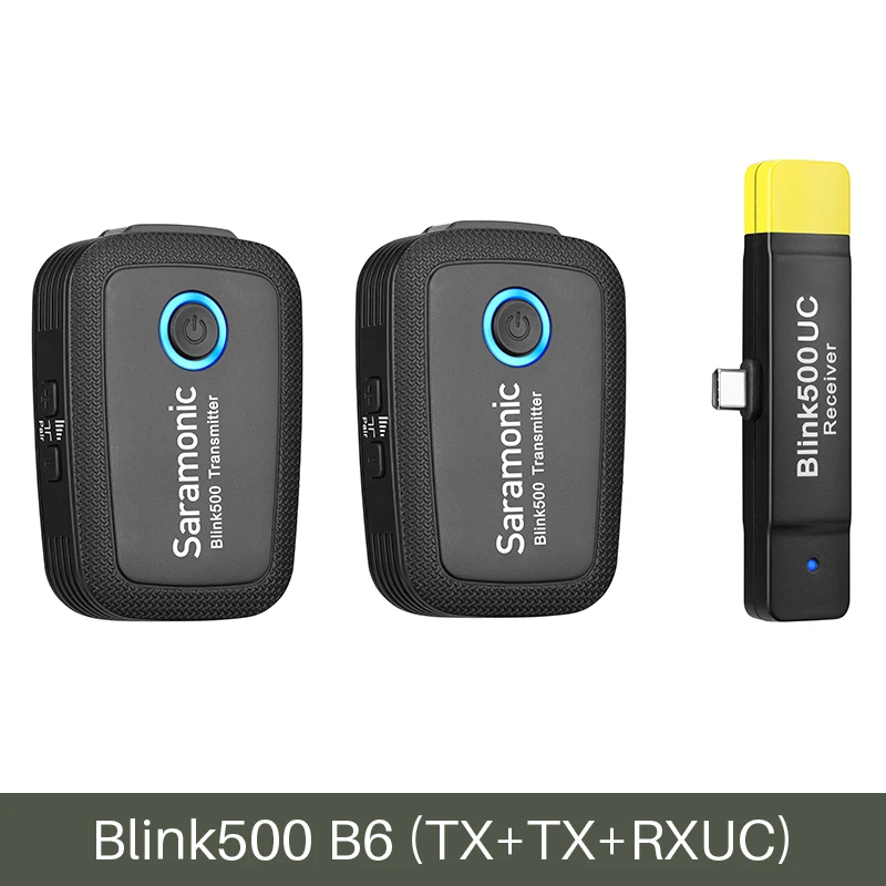 Type-C Boya Saramonic Blink 500 БЕСПРОВОДНОЙ Студийный конденсаторный микрофон петличный нагрудный микрофон для интервью для Android iPhone DSLR - Цвет: Type-C