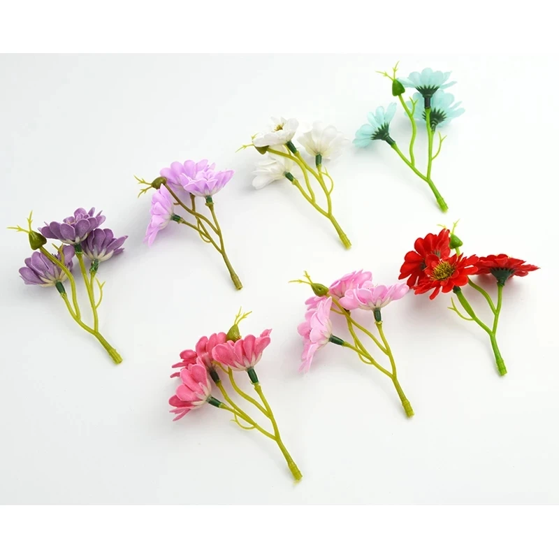 50 шт./компл. 3 5 см мини Маргаритка декоративный цветок Искусственные цветы мыла