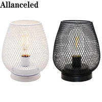 nordic bird cage decorative table lamp industrial style wrought iron retro minimalist led night light home bedroom weddings cafe