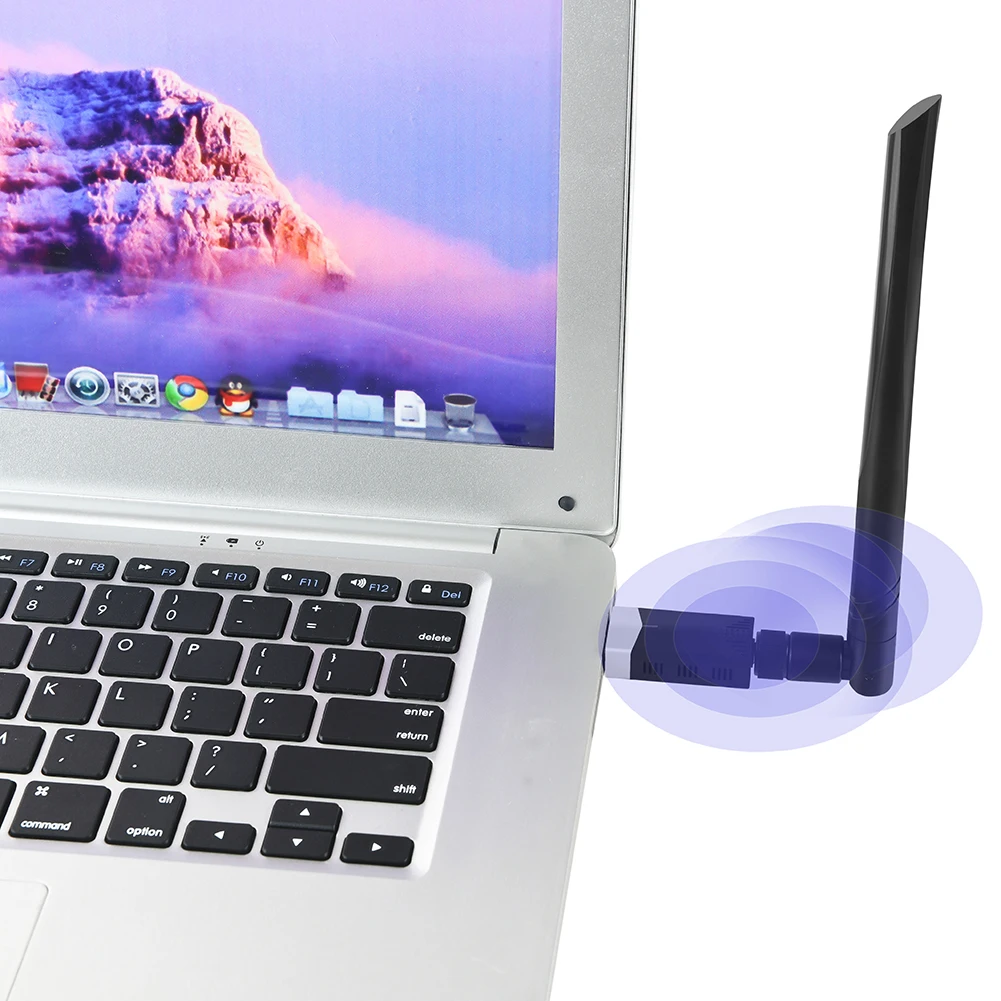 

1300Mbps Wireless Network Card Dongle 2.4GHz 5.8GHz WiFi External Receiver Adapter with USB 3.0 Interface Networking Parts