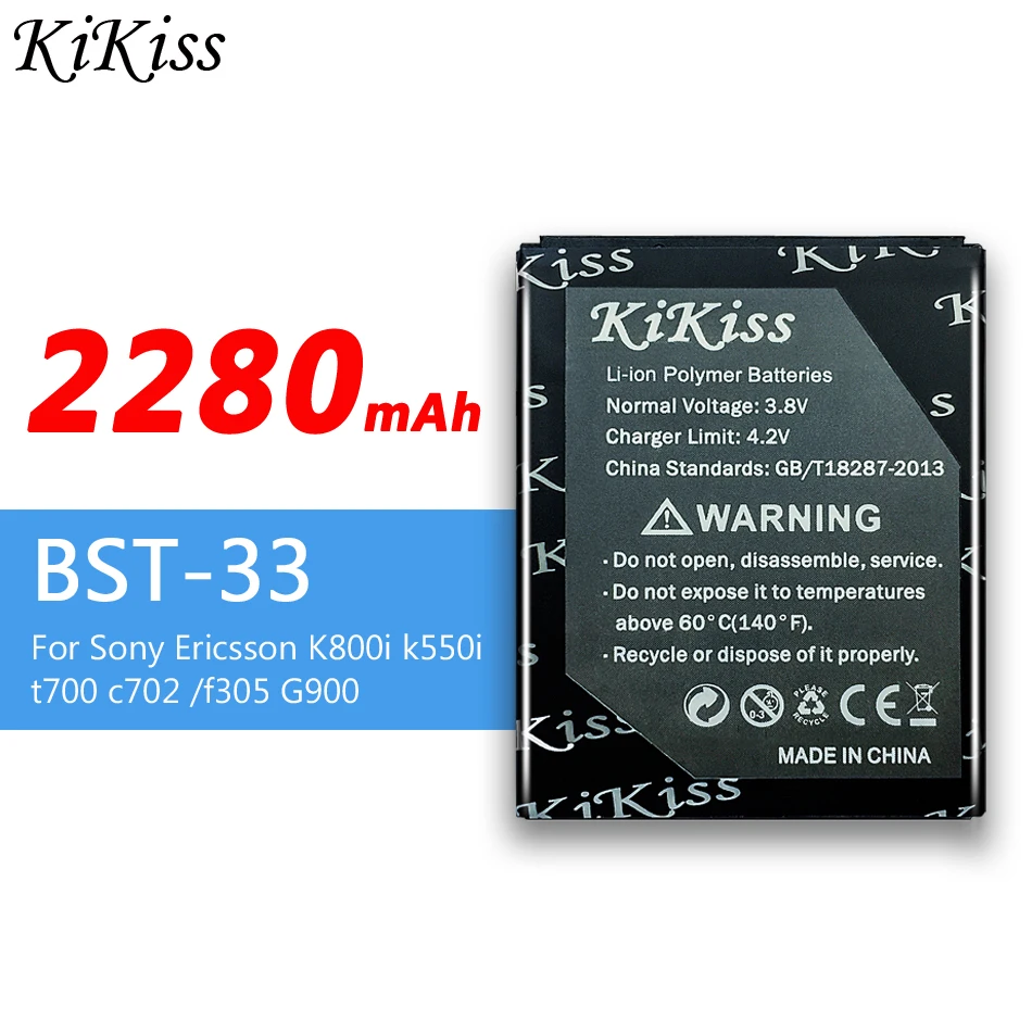 2280 мАч Новый высокое BST-33 телефон Батарея для Sony Ericsson W610i W660i W705 W880i Z530i K630 K790 K790i W888C