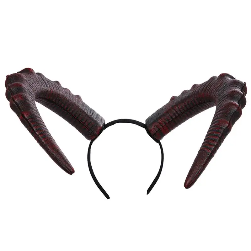 

1pc Demon Horn Hair Hoop Carnival Headdress Prop Costume Devil Horn Headdress