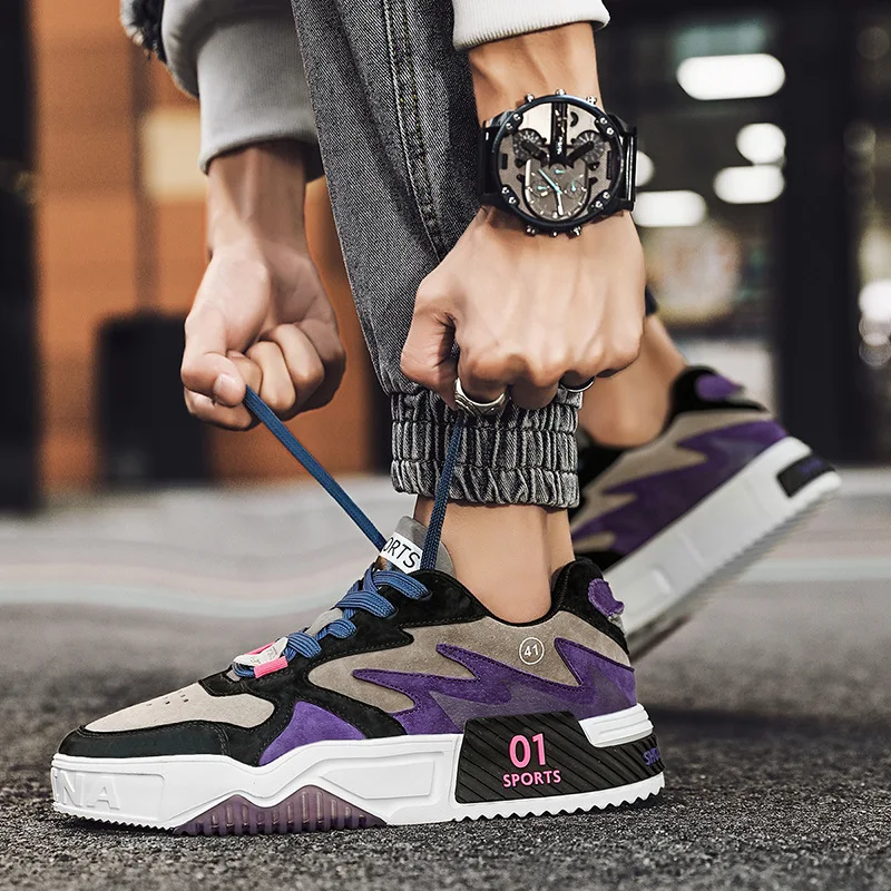 New Style Trend 2022 Sports Shoes Men Comfortable Platform SkateBoard Shoes Sneakers Man High Quality Men's Shoes Zapatos Hombre