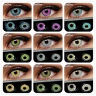 Цветные контактные линзы EYESHARE для глаз Аниме Косплей цветные линзы ed синие коричневые разноцветные линзы ed контактные линзы Косметика Макияж