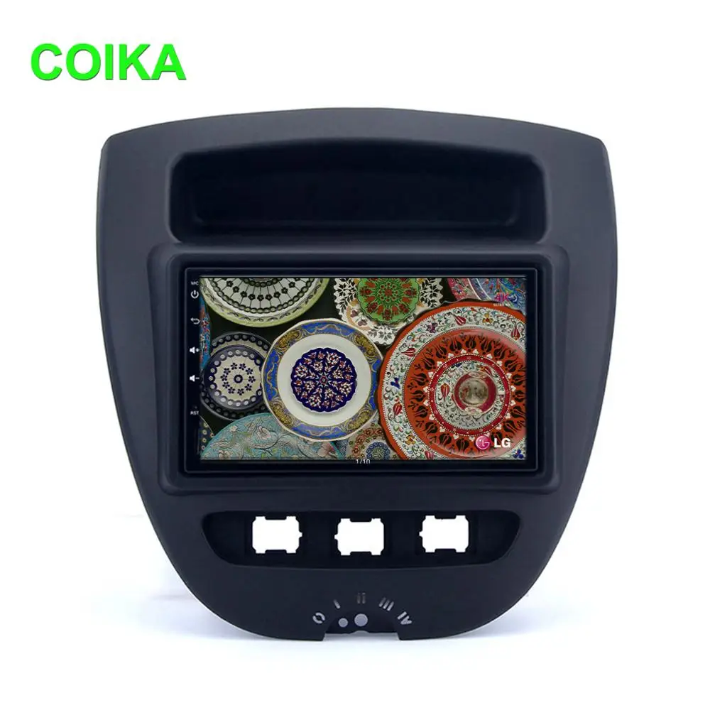 COIKA 7 &quotAndroid 9 0 система автомобильный Радио плеер для ≥get 107 Toyota Aygo Citroen C1 сенсорный