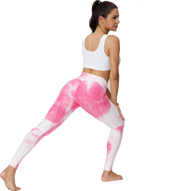 

Yoga pants Women Sport leggings Gym Exercise High Waist Fitness leggins High elasticity Push Up Tights Running Athletic Trousers
