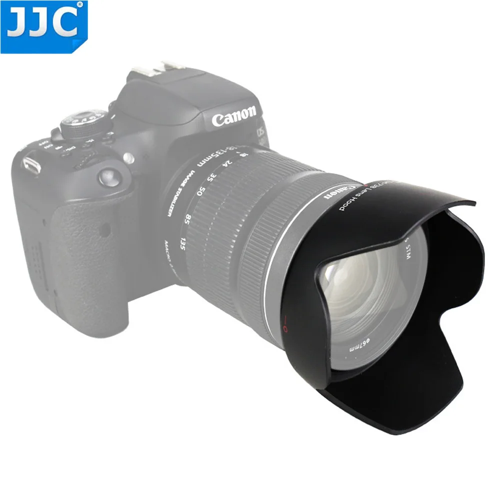

JJC Camera Bayonet Camera Lens Hood for Canon EF-S 18-135mm f/3.5-5.6 IS STM/EF-S 17-85 f/4-5.6 IS USM SLR replaces EW-73B