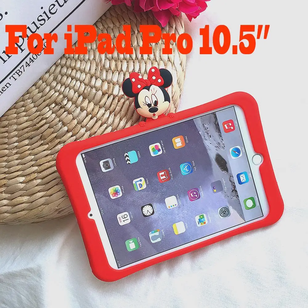 as photo Микки и Минни Маус кукла для iPad 9,7 Pro9.7/10,5 скрыть подставка силиконовый чехол Защитный Чехол Air 2/2/3/4 мини 7,9 Mini 5 корпус - Цвет: as photo