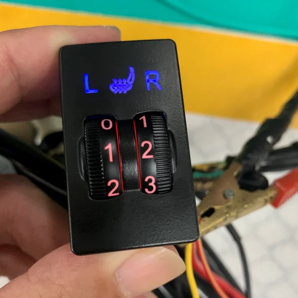 

Qualified non-woven fabrics Universal Dual-Dial Switch Seat Heater one switch for two seats warm for any 12v automobiles,carbon
