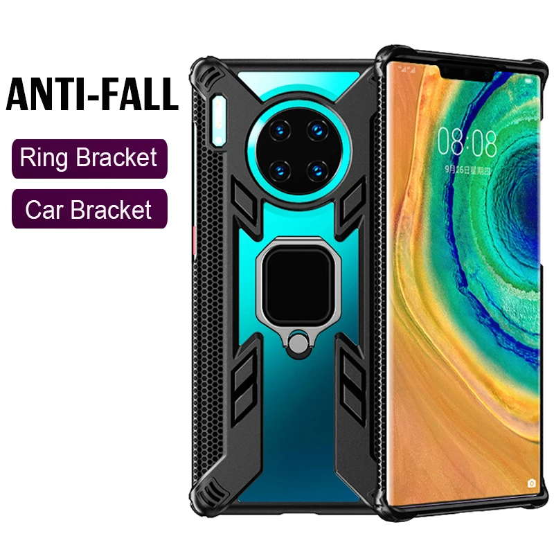 Противоударный защитный чехол для huawei mate 20 30 Pro с кольцом и подставкой s на заднюю