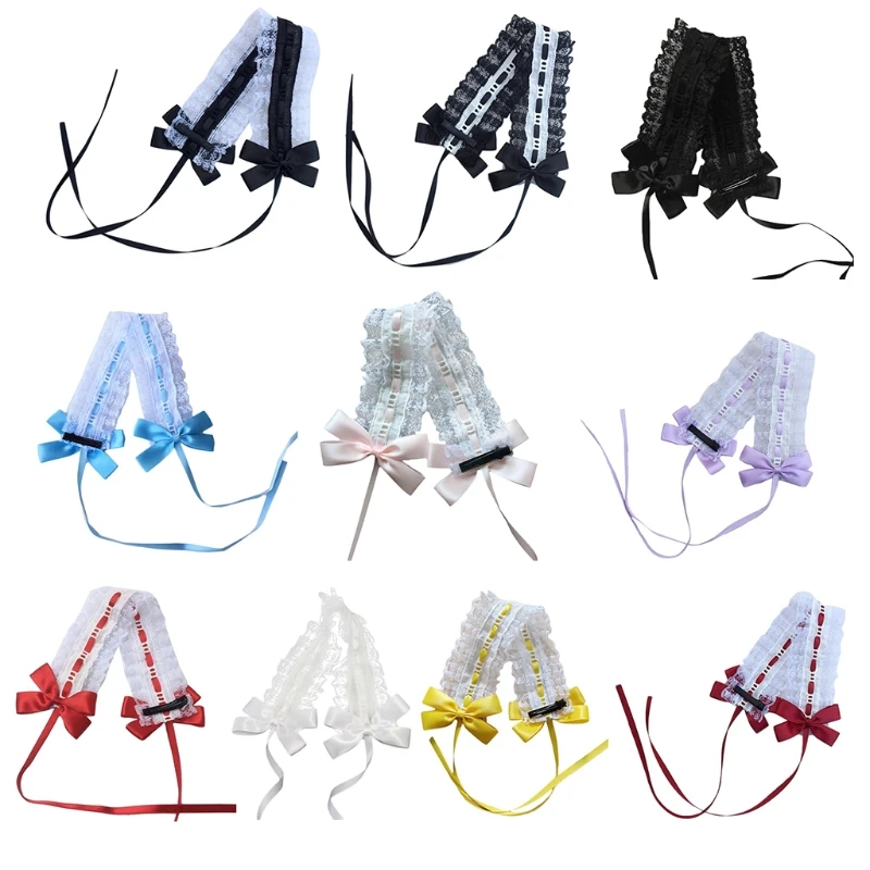 Женская сетчатая обруч с бантом милая ленточная повязка на голову девушка аниме