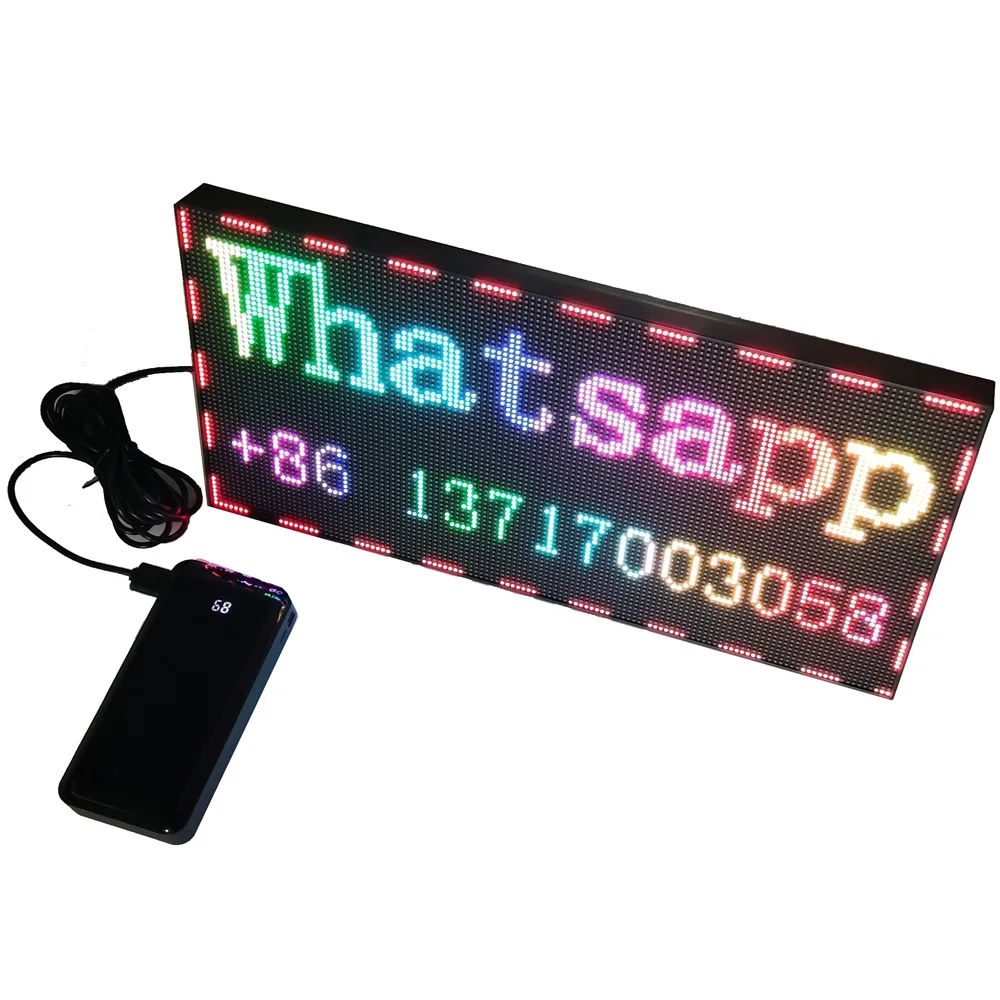 Светодиодная вывеска P3 WiFi программируемая панель для сообщений магазина |