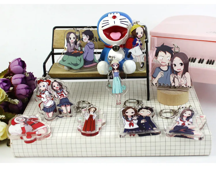 Аниме Teasing Master Takagi-san Takagi Nishikata акриловые двойные брелки