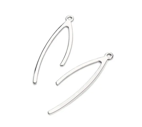 Подвеска из металлического сплава с геометрическим соединителем из нержавеющей стали для браслетов, ювелирных изделий «сделай сам», fg45d, 20 шт./лот, 37*11,5 мм