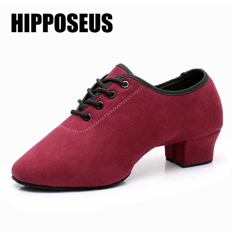 Мужские и женские танцевальные туфли современные замшевые для