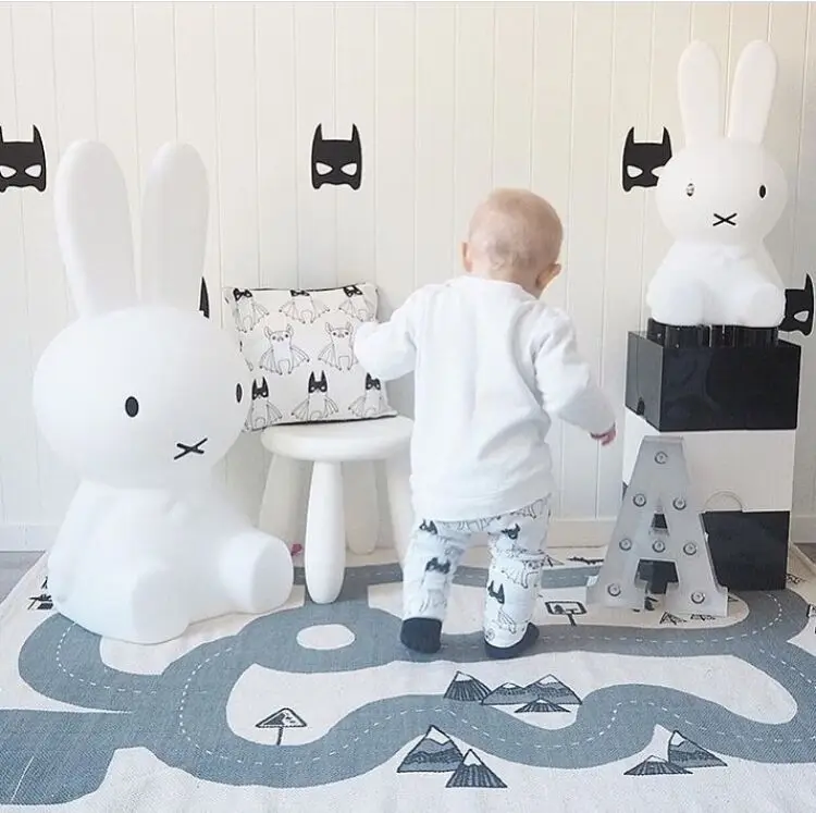 Лесной дорожный детский игровой коврик хлопковые мягкие детские коврики для сна