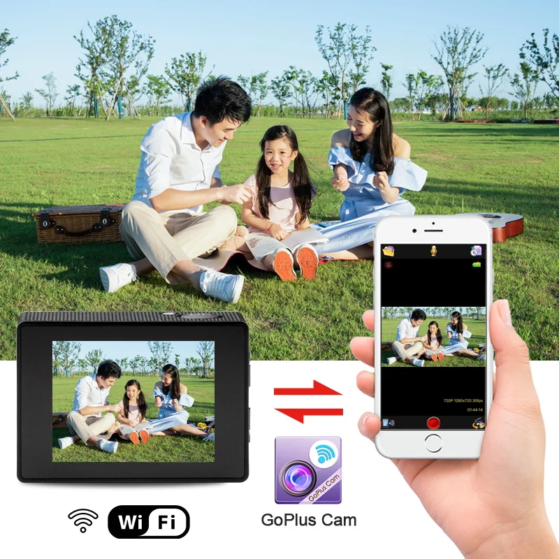 Экшн-камера Ultra HD 4K Wi-Fi Спортивная камера с дистанционным управлением 170D