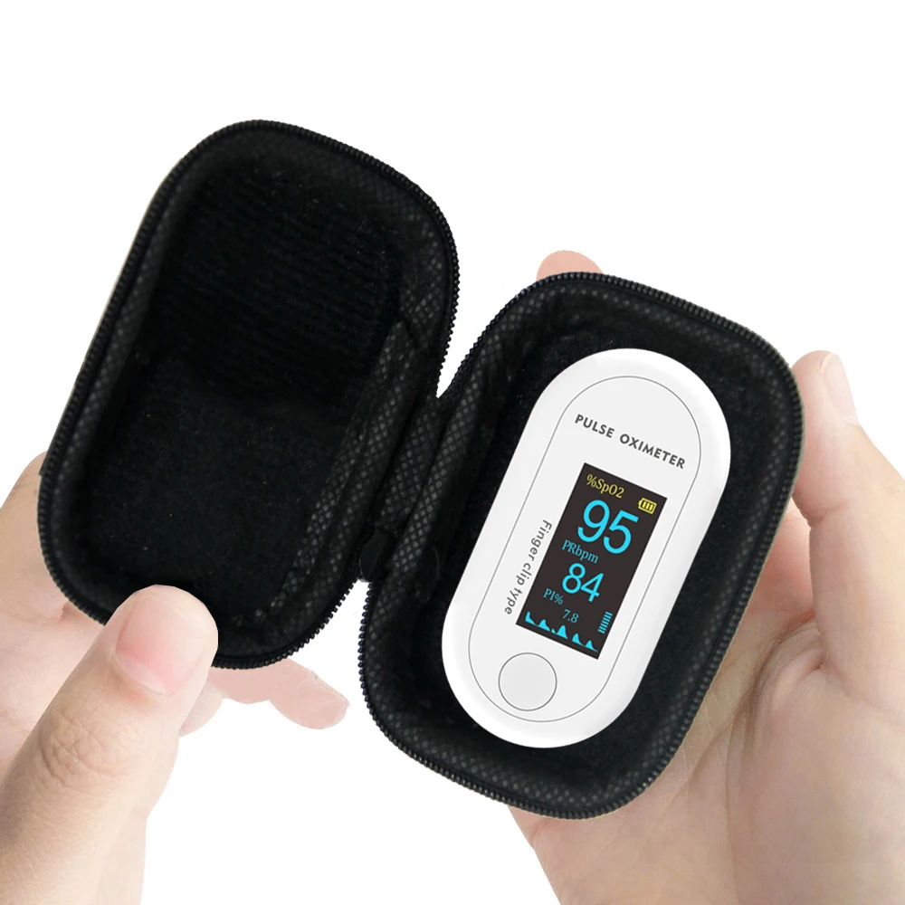 Пульсоксиметр на кончик пальца Яй прибор для измерения пульса и уровня кислорода