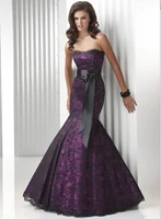 free shipping 2015 sexy vestido de renda strapless purple lace up sweetheart mermaid party dress evening dress lace formal gowns