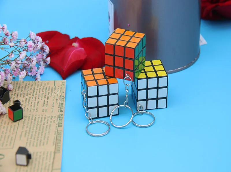 Детские Волшебные кубики брелок 3x3x3 3 см кулон Твист Головоломка игрушки для