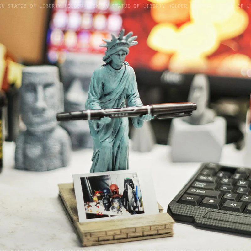 

Держатель ручки контейнер свободу свободы смола ремесло ретро мобильный телефон держатель мобильного телефона креативный подарок аксессу...