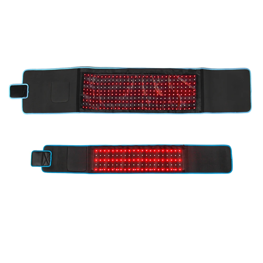 Red & Infrared Light Therapy Belt for Pain Relief Home Use Flexible Wearable Wrap Deep Therapy Massager Device for Waist best selling ultrasonic pain relief knee joint pain relief massager 650nm laser far infrared light air pressure therapy device