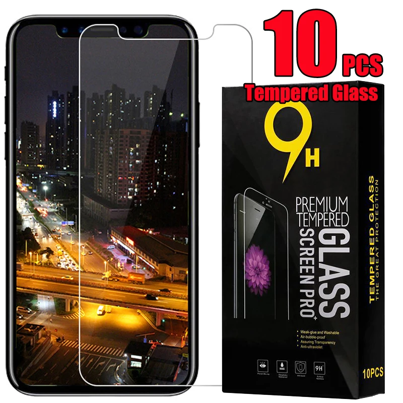 Закаленное стекло для защиты экрана защитная пленка 2.5D iPhone 12 Mini 11 Pro Max XS XR X 8 7 6 Plus SE