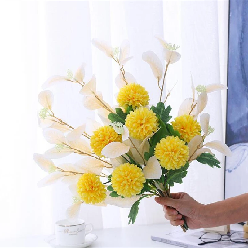 Искусственные цветы высокого качества шелковые искусственные букет свадебные