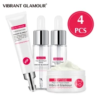 vibrant glamour face cream peptide collagen face serum eye serum eye cream set anti aging remover dark circles whitening care