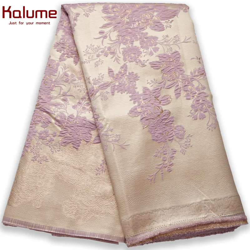 Kalume Африканское парчовое ткань высокого качества нигерийский жаккард