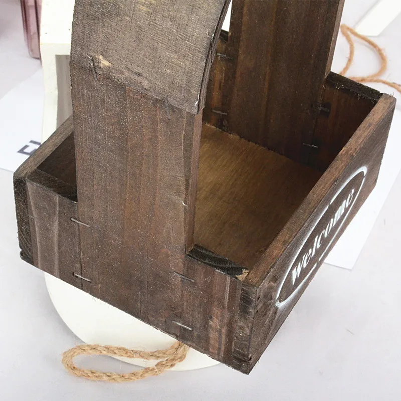 2020 New Retro Wooden Flower Pots Planter Barrel Home Garden Outdoor Decoration | Дом и сад