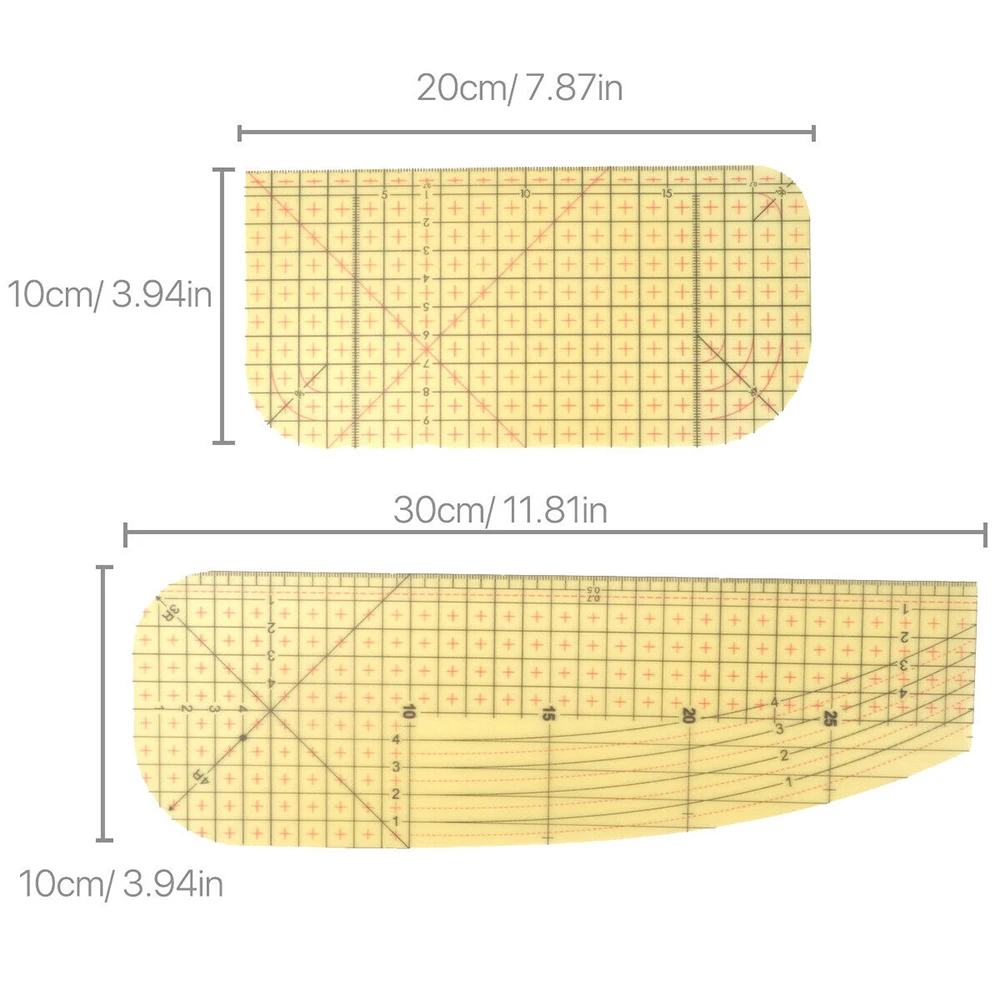 

Hot Ironing Ruler Patchwork Control Ruler Measure High Temperature Resistance Iron Rule DIY Sewing Supplies Measuring Tool