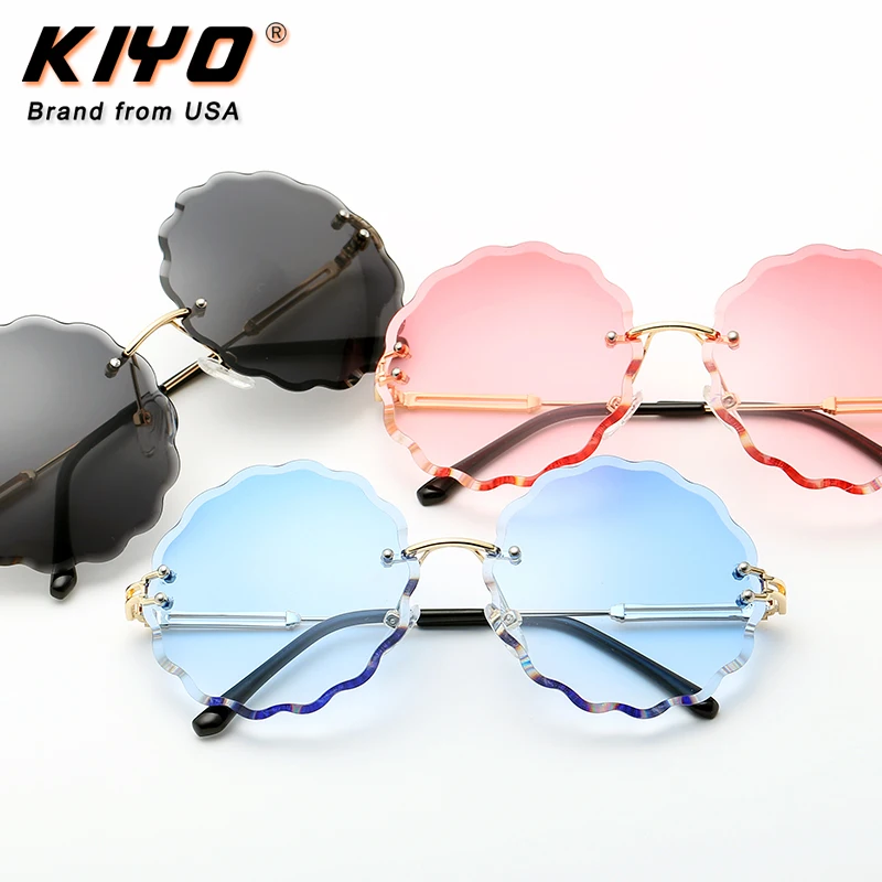 

KIYO Brand 2020 New Women Men Polygonal Sunglasses Metal Classic Sun Glasses High Quality UV400 Driving Eyewear 2809