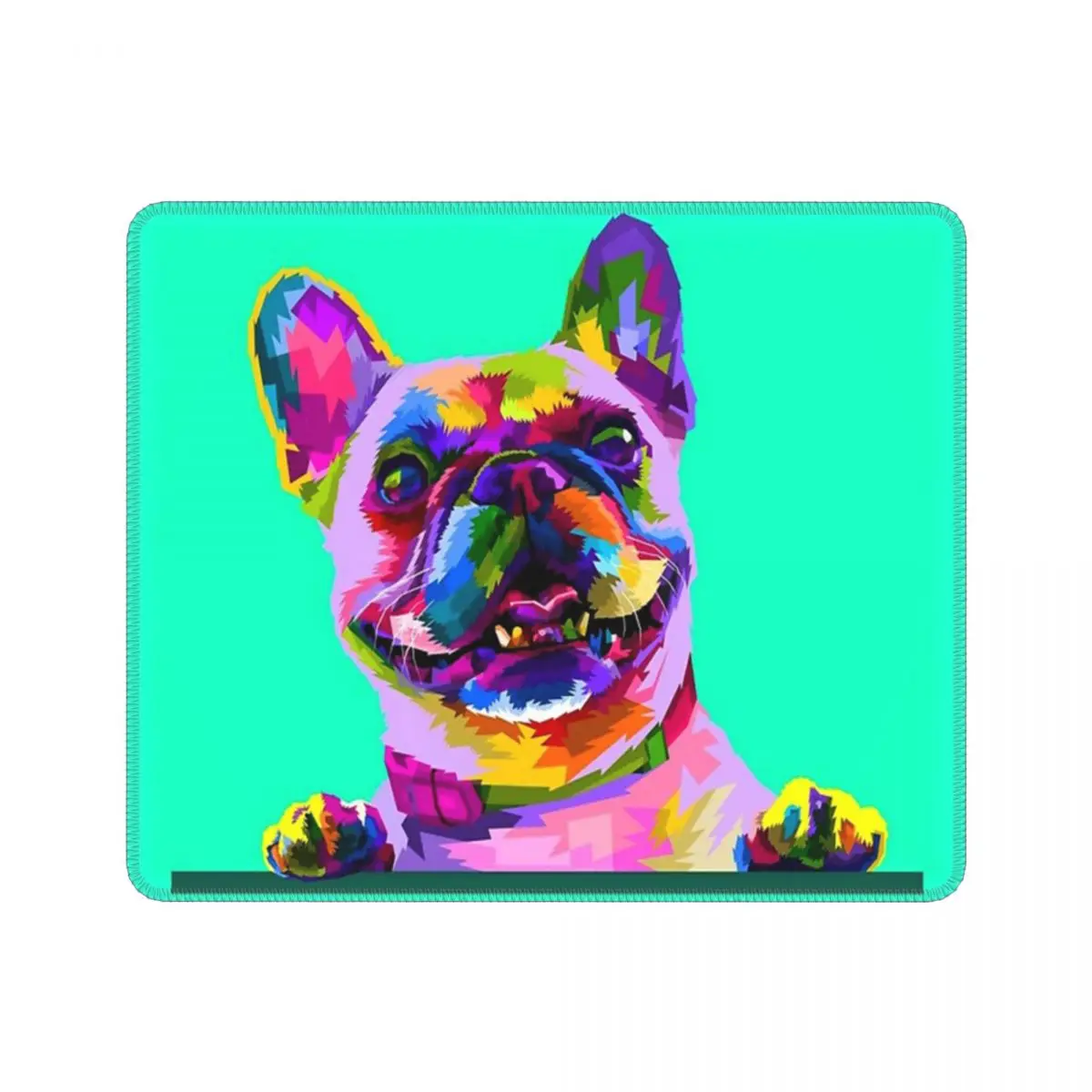

Коврик для мыши и ноутбука, цветной Настольный нескользящий коврик для компьютера в стиле французского бульдога, домашних животных, офиса, ...