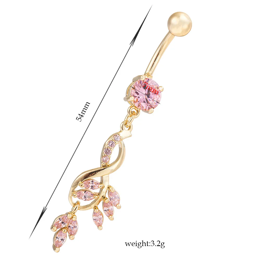 

Custom Personality Fashion Sexy Piercing Navel Nail Body Jewelry Luxury Crown Pendant Crystal Belly Button Rings Earring