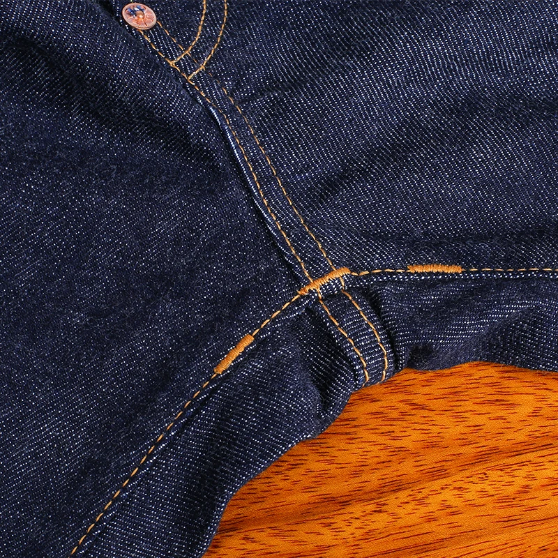 702-0001 Read Description! 12.5oz Heavy Weight Raw Indigo Selvage Washed Pants Sanforized Thick Denim Jean