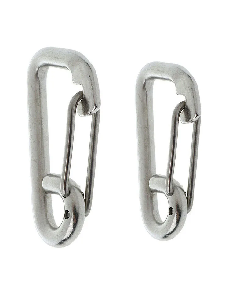 304 Stainless Steel Key Buckle Snap Spring Clip Hook Carabiner M6 M8 M10 M12 | Спорт и развлечения