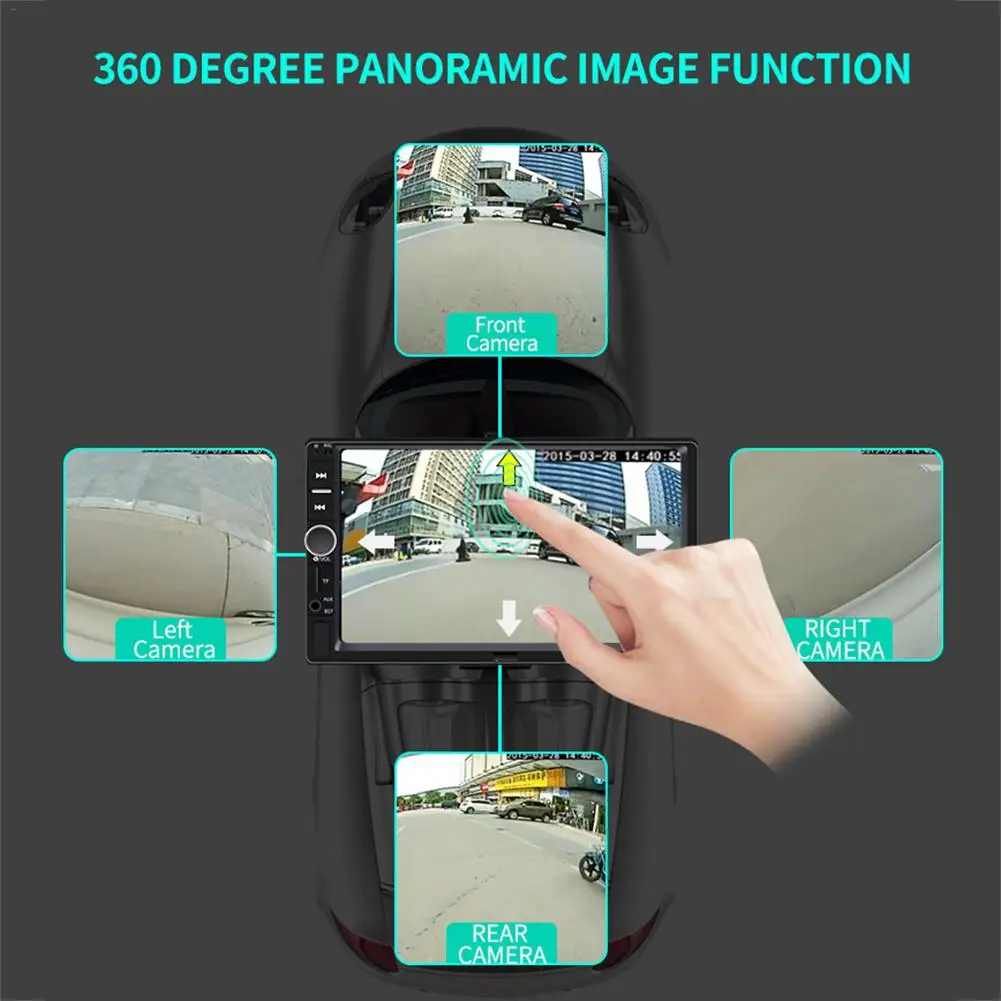 7 дюймов Сенсорный экран Bluetooth стерео радио автомобиля двойной шпиндель MP5 плеер