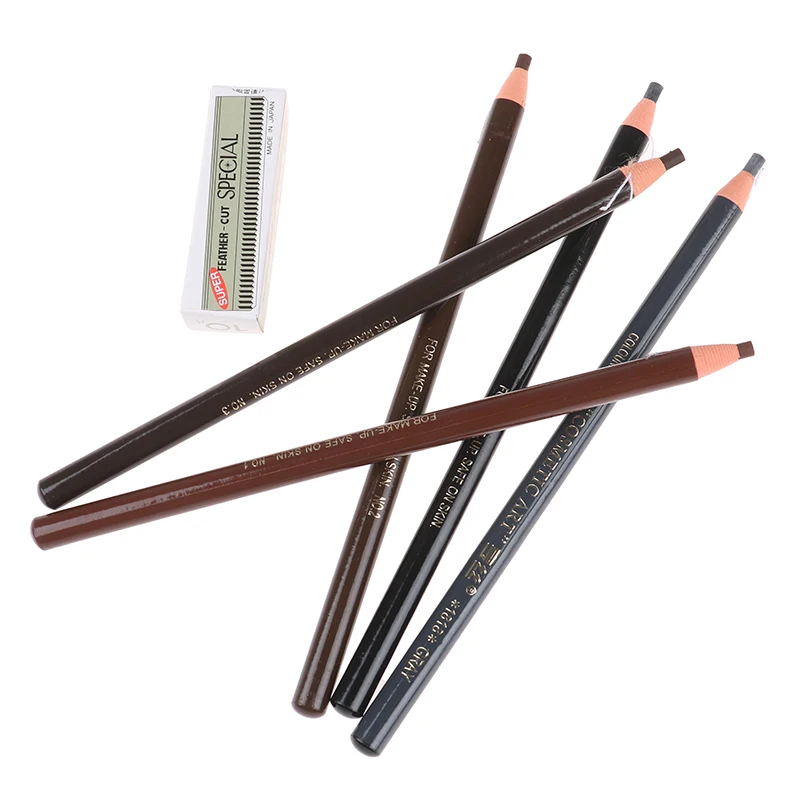 

1Pcs Microblading Eyebrow Tattoo Pen Waterproof Permanent Pen Marking Outlining Tattoo Makeup Microblading Eyebrow Pencil