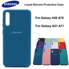 Мягкий защитный чехол из жидкого силикона для Samsung A50 A51, мягкий чехол из ТПУ для Galaxy A50S, A30S, A70, A70S, A71