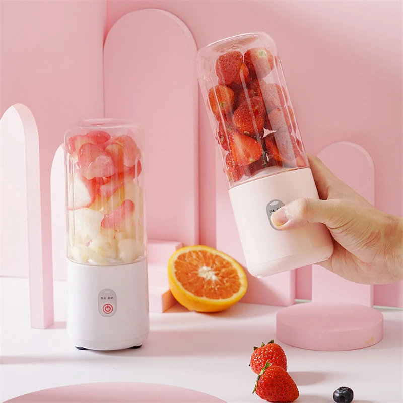 450ML altı bıçak elektrikli sıkacağı taşınabilir Smoothie blenderı Mini USB Blender kablosuz pres suyu şarj Vitam manuel meyve