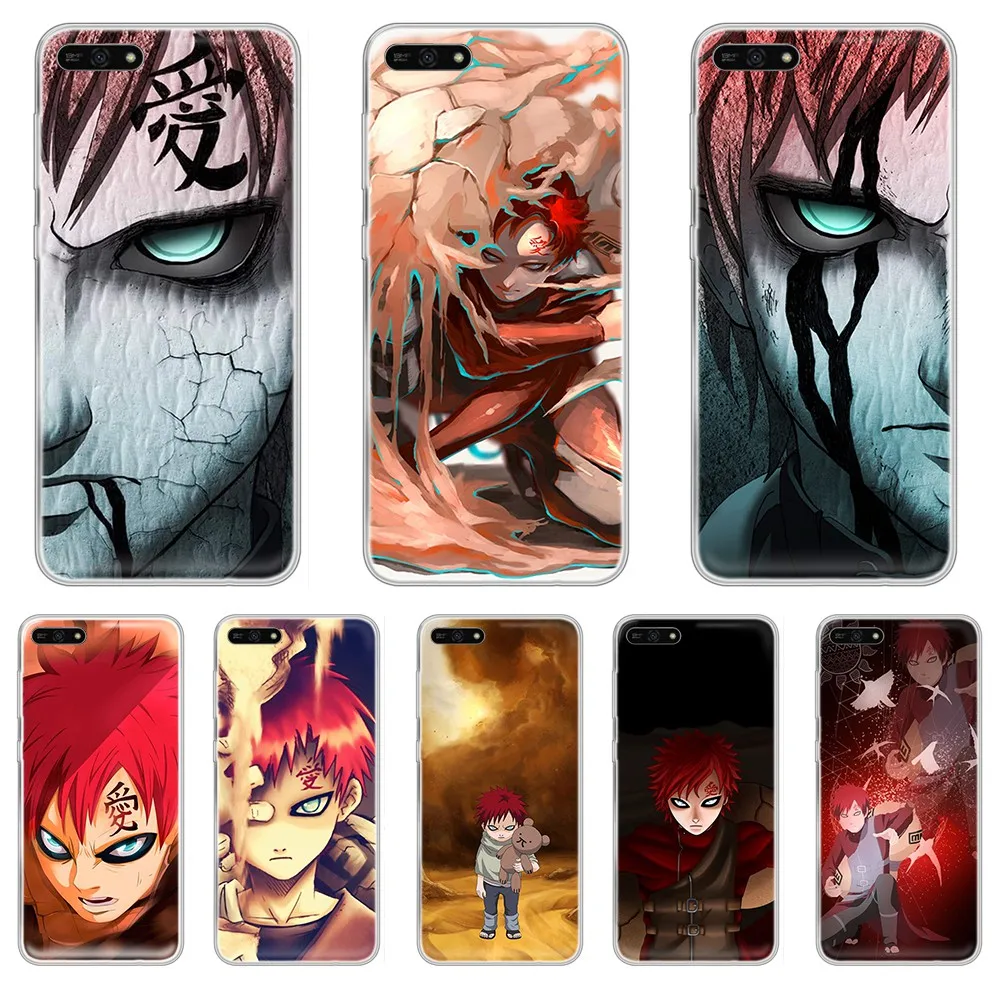 Наруто Аниме Sabaku no Gaara Мягкий Бампер Прозрачный чехол для телефона HUAWEI honor mate 7A 8S 8X