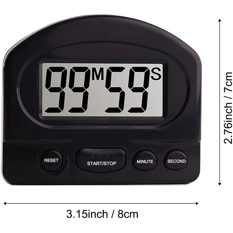2 шт. кухонные Таймеры с большим ЖК-экраном цифровой таймер приготовления пищи